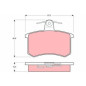 TRW COTEC GDB814 Kit pastiglie freni