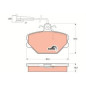 GDB833 TRW COTEC Kit pastiglie freni