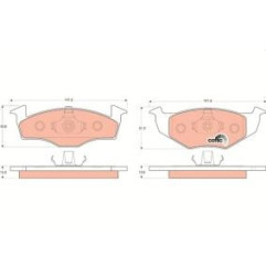 TRW COTEC GDB1306 Kit pastiglie freni