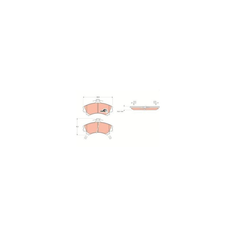 FDB1093 FERODO PREMIER ECO FRICTION Kit pastiglie freni