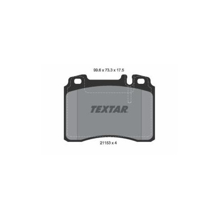 2115307 TEXTAR Kit pastiglie freni