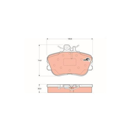 GDB1094 TRW COTEC Kit pastiglie freni