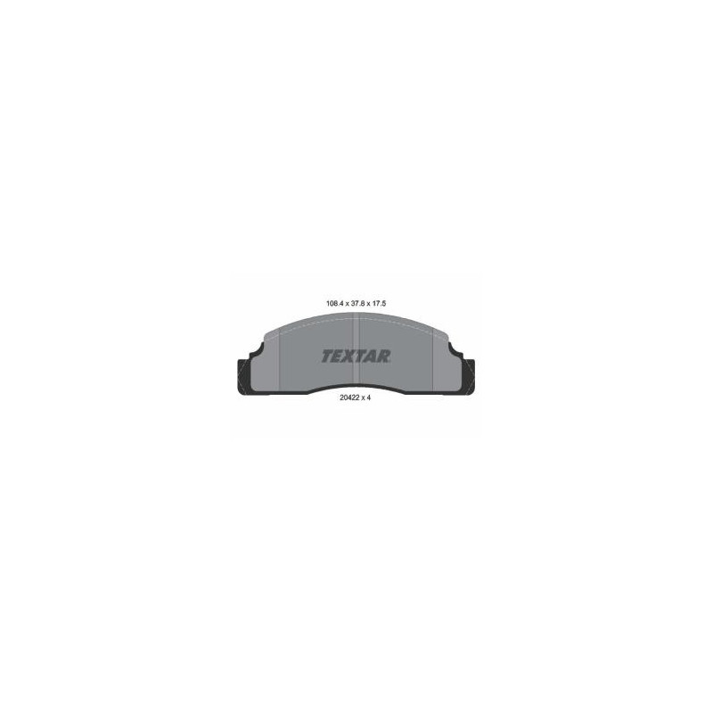 TEXTAR 2042202 Kit pastiglie freni