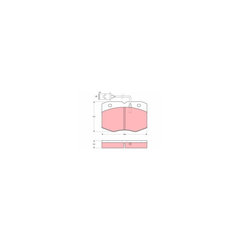 TRW GDB1111 Kit pastiglie freni
