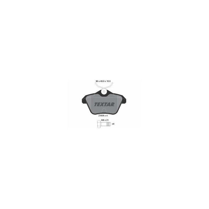TEXTAR 2160601 Kit pastiglie freni