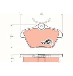 GNC R08930 Kit pastiglie freni