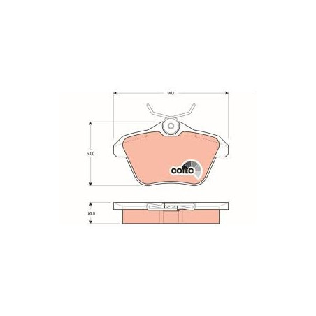 GNC R08930 Kit pastiglie freni