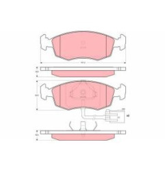 GDB1208 TRW Kit pastiglie freni