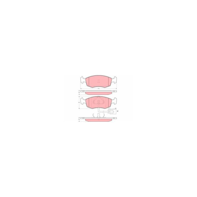 GDB1208 TRW Kit pastiglie freni