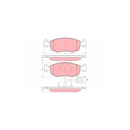 GDB1208 TRW Kit pastiglie freni