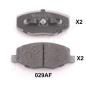 PA-029AF JAPANPARTS Kit pastiglie freni