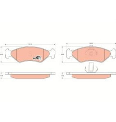 GDB1221 TRW COTEC Kit pastiglie freni