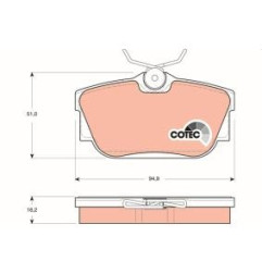 GDB1325 TRW COTEC Kit pastiglie freni