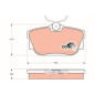 GDB1325 TRW COTEC Kit pastiglie freni