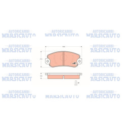 Kit pastiglie freni DYNAS "PF1003"