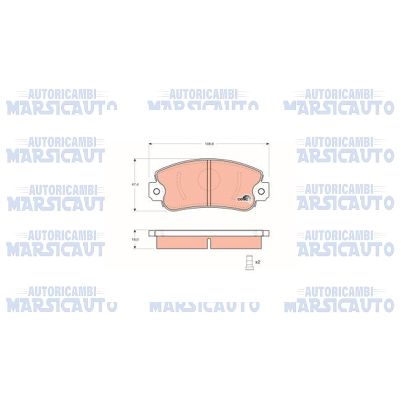 Kit pastiglie freni DYNAS "PF1003"