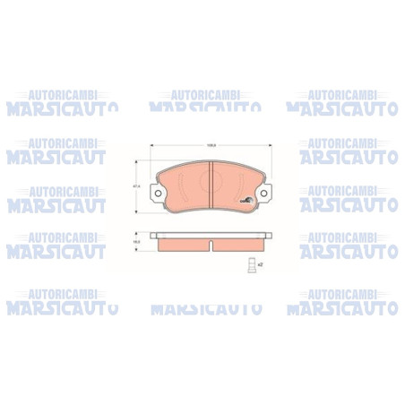 Kit pastiglie freni DYNAS "PF1003"