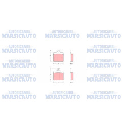 Kit pastiglie freni ATE PARTS "RHI02545"