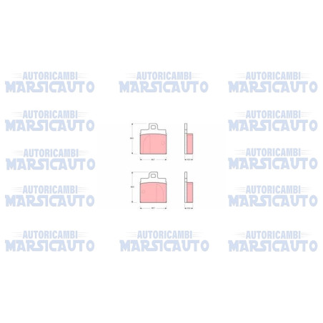 Kit pastiglie freni ATE PARTS "RHI02545"